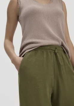 hessnatur Jersey Hose Wide Leg Relaxed aus Leinen und Bio-Baumwolle von|Damen Hosen & Shorts