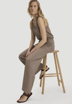 hessnatur Jersey Jumpsuit Relaxed aus Leinen und Bio-Baumwolle von|Damen Overalls