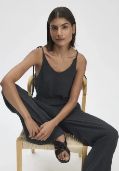 hessnatur Jersey Jumpsuit Relaxed aus Leinen und Bio-Baumwolle von|Damen Overalls