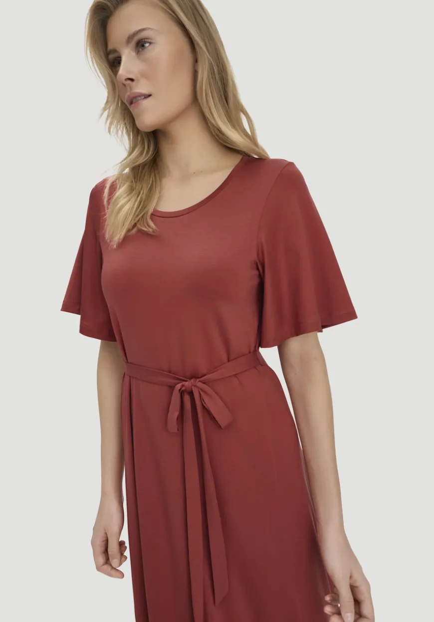 hessnatur Jersey Kleid Kniebedeckend Slim aus TENCEL™ Lyocell von|Damen Kleider & Röcke