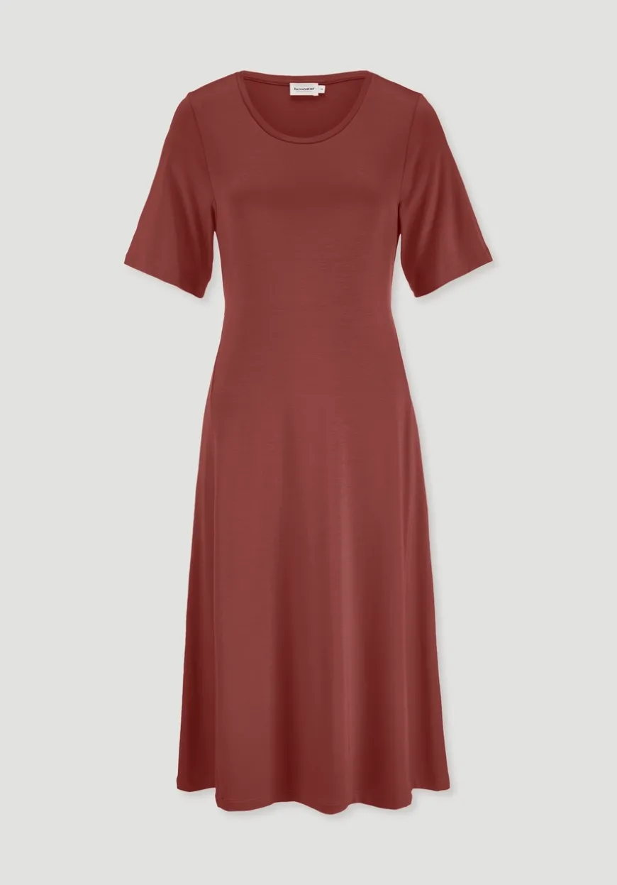 hessnatur Jersey Kleid Kniebedeckend Slim aus TENCEL™ Lyocell von|Damen Kleider & Röcke