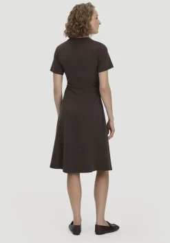 hessnatur Jersey Kleid Kniebedeckend Slim aus reiner Bio-Baumwolle von|Damen Kleider & Röcke