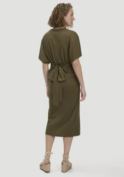 hessnatur Jersey Kleid Midi Oversize aus reiner Bio-Baumwolle von|Damen Kleider & Röcke