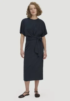 hessnatur Jersey Kleid Midi Oversize aus reiner Bio-Baumwolle von|Damen Kleider & Röcke