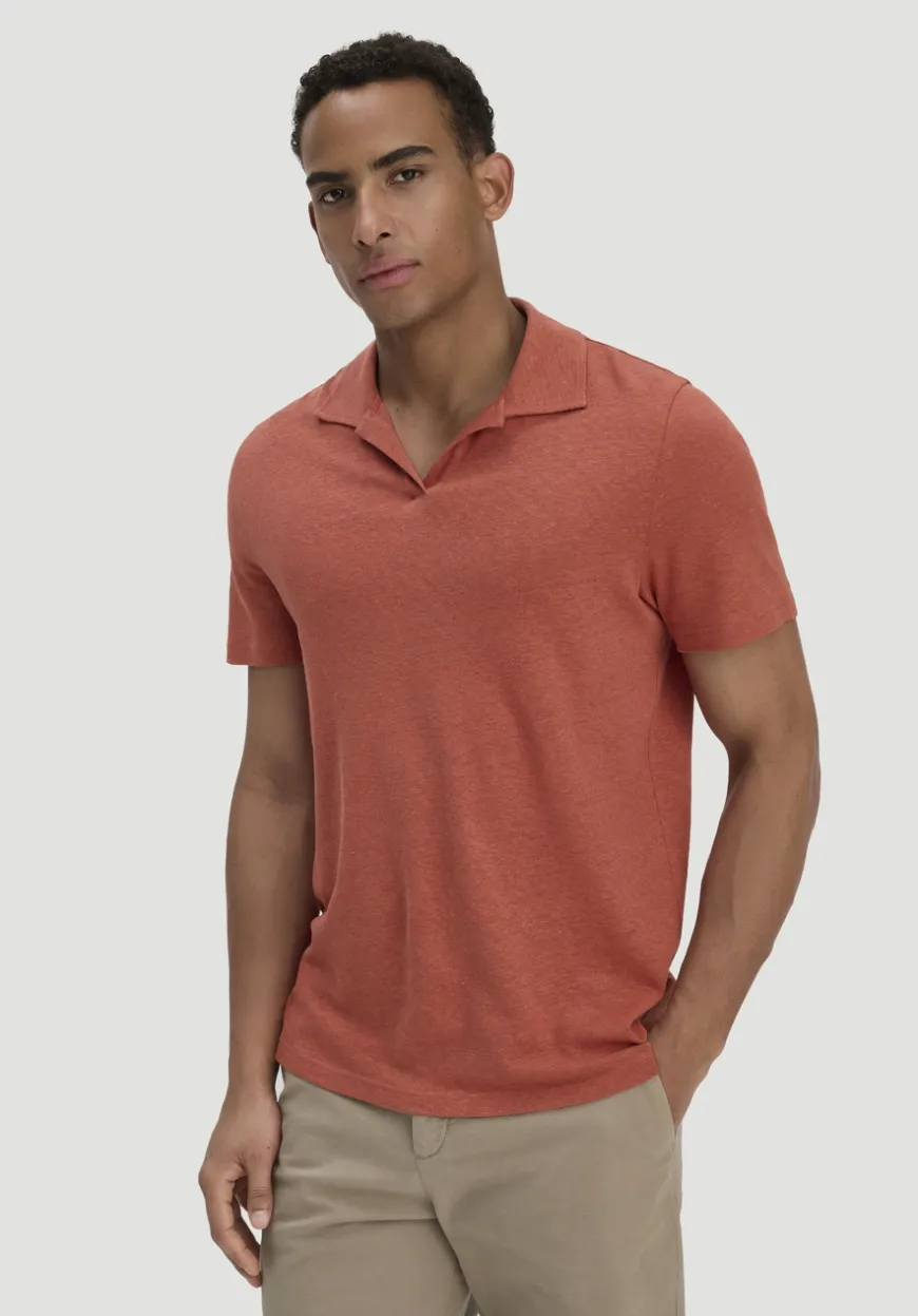 hessnatur Jersey Polo Relaxed aus Leinen und Bio-Baumwolle von|Herren T-Shirts
