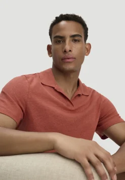 hessnatur Jersey Polo Relaxed aus Leinen und Bio-Baumwolle von|Herren T-Shirts