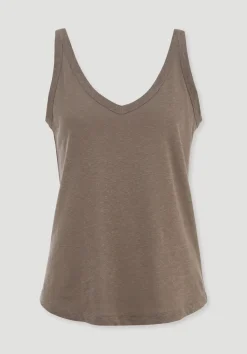hessnatur Jersey Top Regular aus Leinen und Bio-Baumwolle von|Damen Shirts & Tops