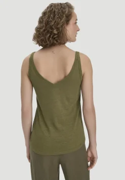 hessnatur Jersey Top Regular aus Leinen und Bio-Baumwolle von|Damen Shirts & Tops