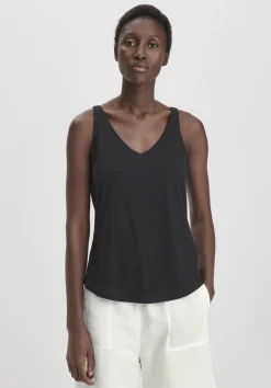 hessnatur Jersey Top Regular aus Leinen und Bio-Baumwolle von|Damen Shirts & Tops