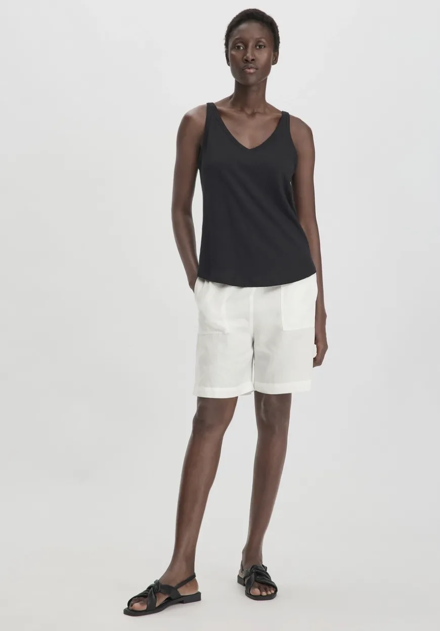 hessnatur Jersey Top Regular aus Leinen und Bio-Baumwolle von|Damen Shirts & Tops