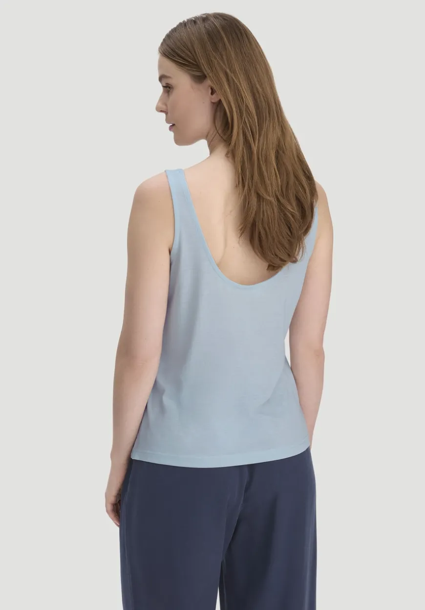 hessnatur Jersey Top Relaxed aus TENCEL™ Lyocell mit Bio-Baumwolle von|Damen Shirts & Tops