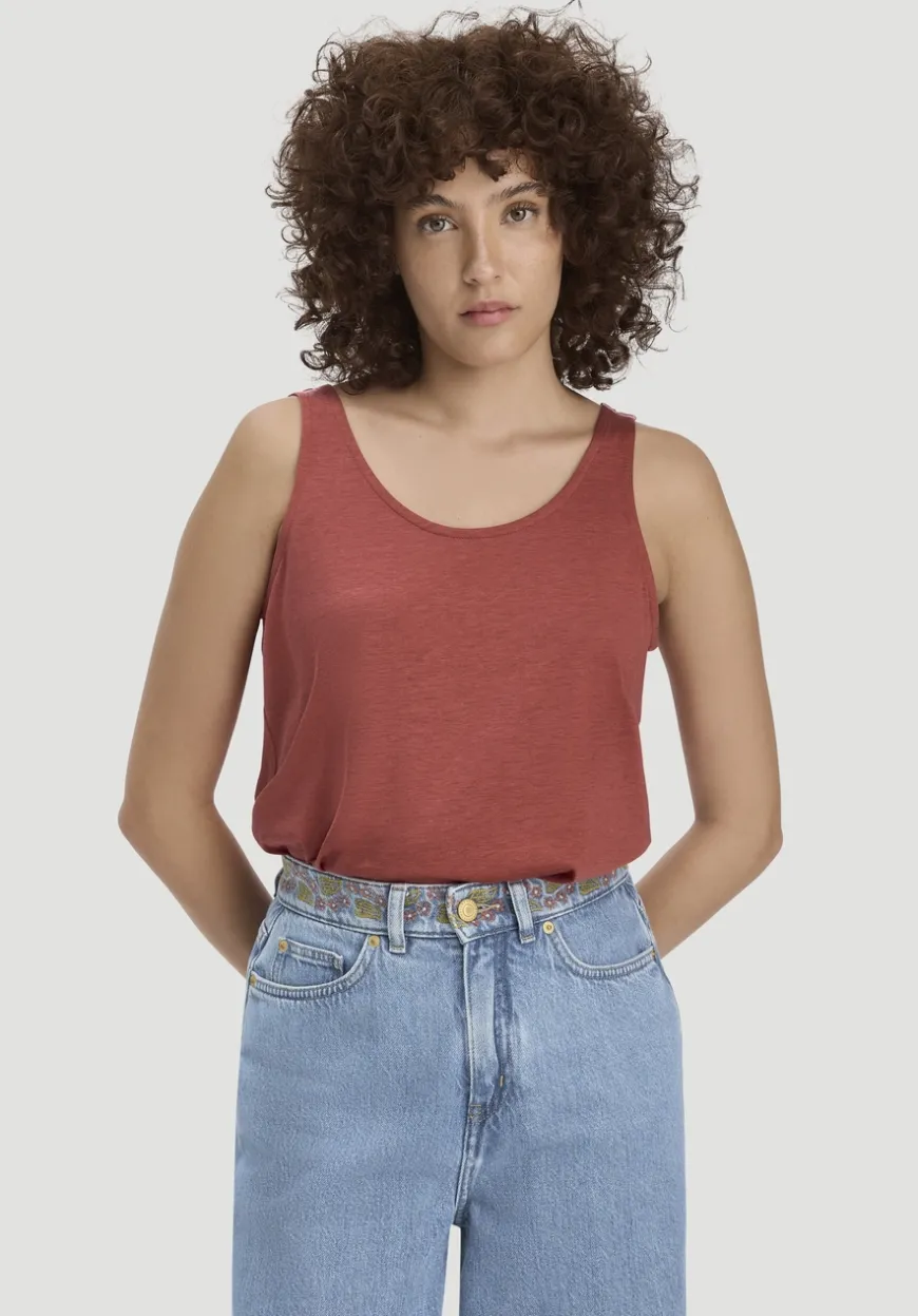 hessnatur Jersey Top Relaxed aus TENCEL™ Lyocell mit Bio-Baumwolle von|Damen Shirts & Tops