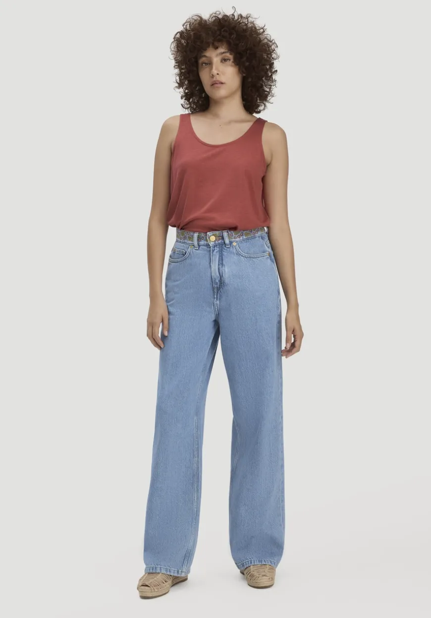 hessnatur Jersey Top Relaxed aus TENCEL™ Lyocell mit Bio-Baumwolle von|Damen Shirts & Tops
