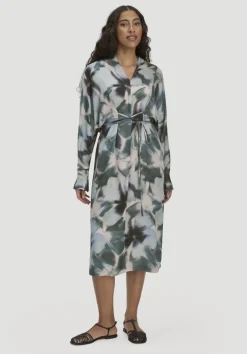 hessnatur Kimono Kleid Wickeloptik Midi aus LENZING™ ECOVERO™ von|Damen Kleider & Röcke