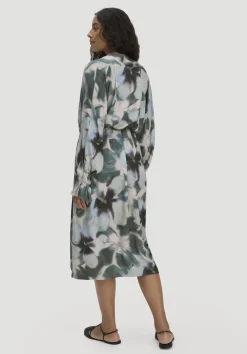 hessnatur Kimono Kleid Wickeloptik Midi aus LENZING™ ECOVERO™ von|Damen Kleider & Röcke
