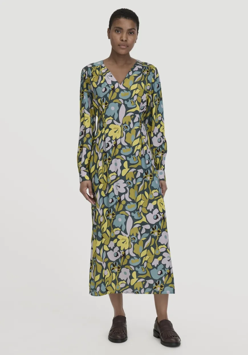 hessnatur Kleid Knöchellang Regular aus LENZING™ ECOVERO™ Satin von|Damen Kleider & Röcke