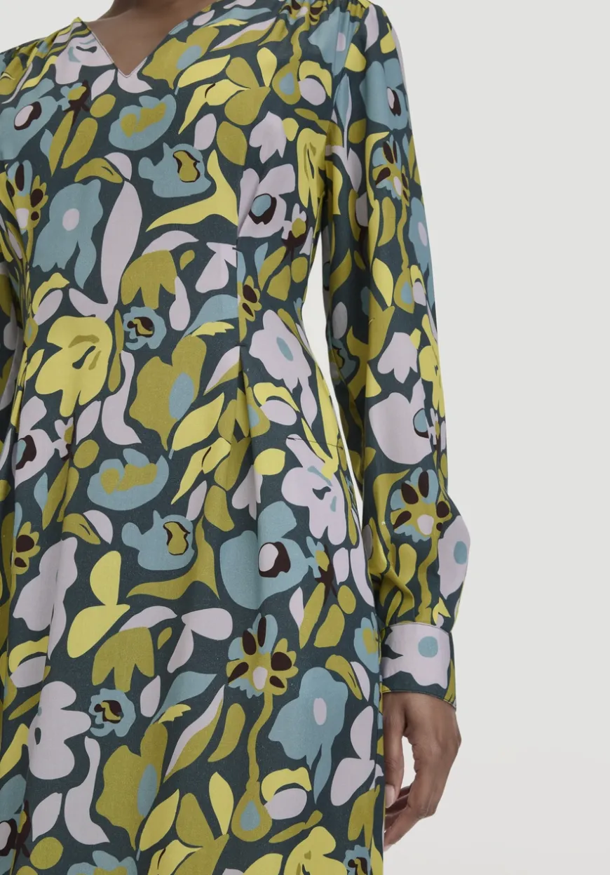 hessnatur Kleid Knöchellang Regular aus LENZING™ ECOVERO™ Satin von|Damen Kleider & Röcke
