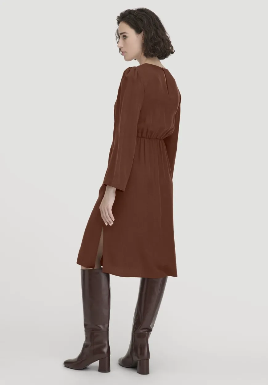 hessnatur Kleid Kniebedeckend aus reinem TENCEL™ Lyocell von|Damen Kleider & Röcke