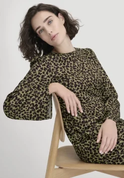 hessnatur Kleid Kniebedeckend Regular aus LENZING™ ECOVERO™ Satin von|Damen Kleider & Röcke