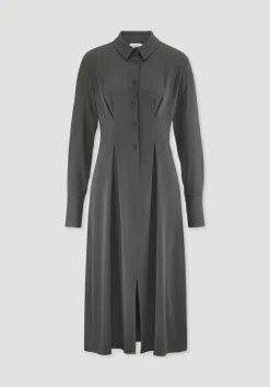 hessnatur Kleid Midi Regular aus reiner LENZING™ ECOVERO™ Viskose von|Damen Kleider & Röcke