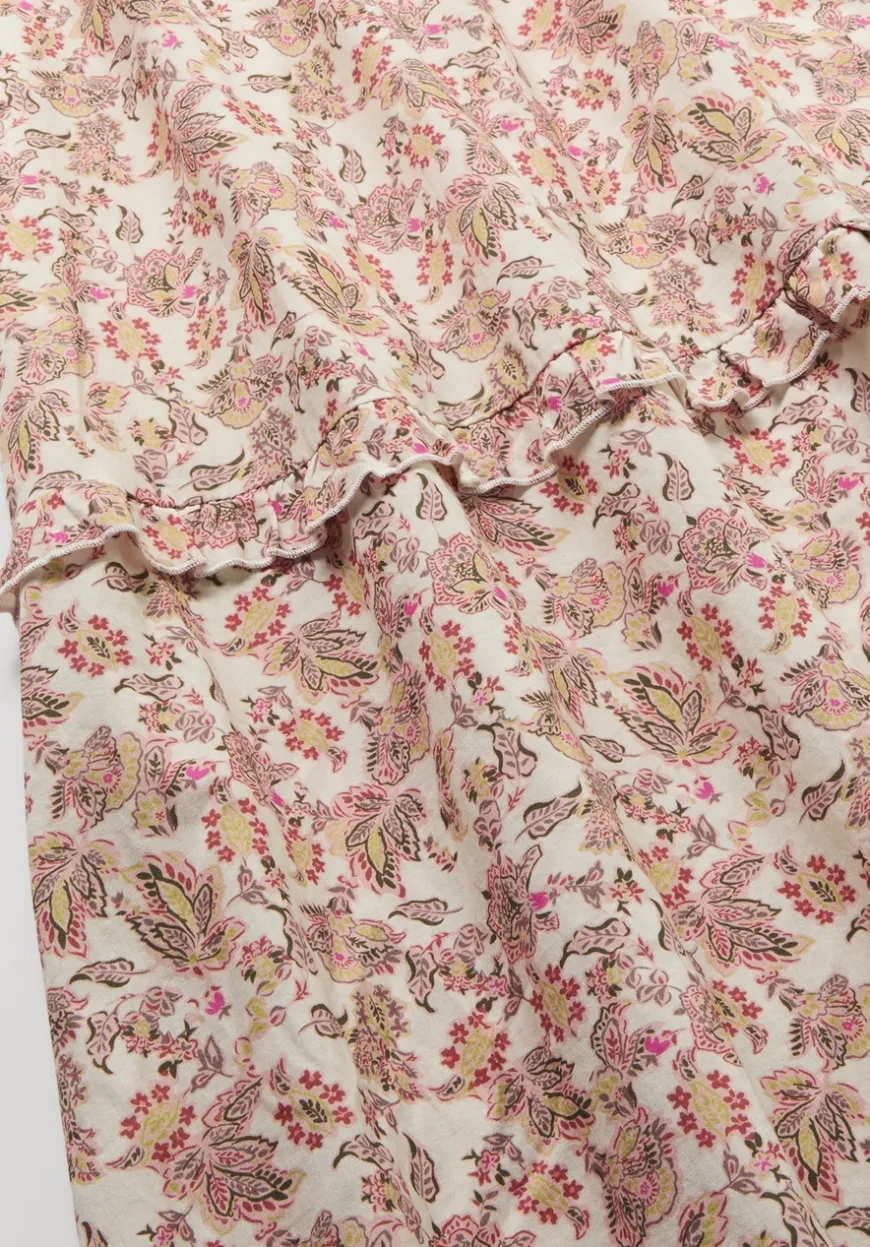 hessnatur Kleid mit Taillierung Maxi aus reiner Bio-Baumwolle von|Damen Kleider & Röcke