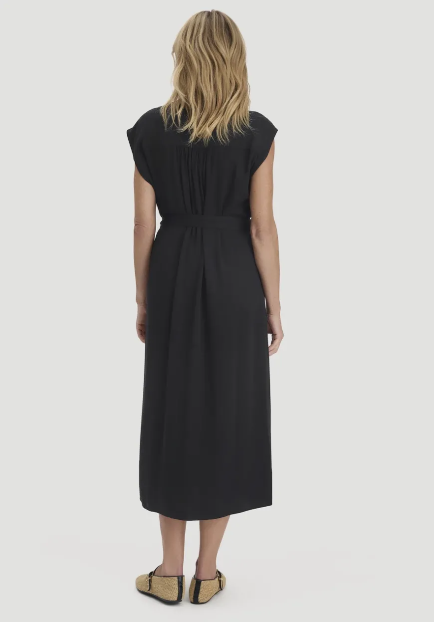 hessnatur Kleid mit Wickeloptik Midi aus LENZING™ ECOVERO™ von|Damen Kleider & Röcke