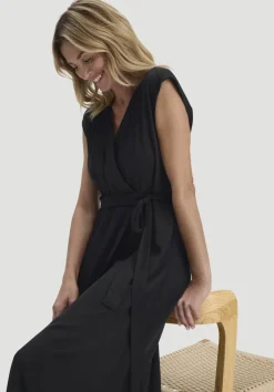 hessnatur Kleid mit Wickeloptik Midi aus LENZING™ ECOVERO™ von|Damen Kleider & Röcke