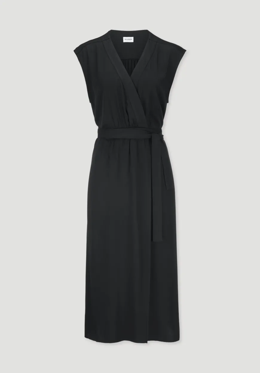 hessnatur Kleid mit Wickeloptik Midi aus LENZING™ ECOVERO™ von|Damen Kleider & Röcke