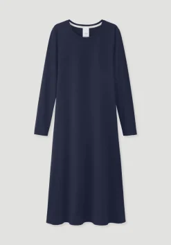 hessnatur Langarm Nachthemd Slim PURE COTTON aus reiner Bio-Baumwolle von|Damen Nachtwäsche|Nachtwäsche