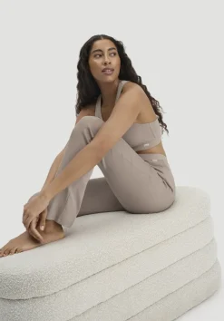 hessnatur Leggings Flared SOFT RIB aus Bio-Baumwolle von|Damen Nachtwäsche|Nachtwäsche