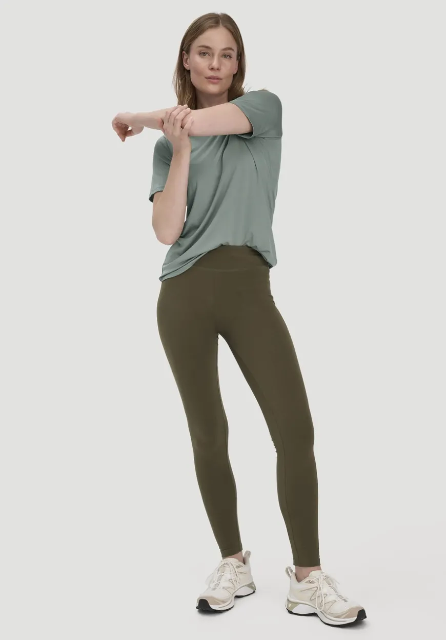 hessnatur Leggings Medium Cut ACTIVE LIGHT aus Bio-Baumwolle von|Damen Yoga & Activewear