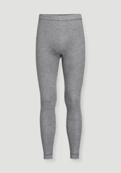 hessnatur Leggings Regular aus Bio-Baumwolle mit Bio-Merinowolle und Seide von|Herren Unterteile|Unterteile