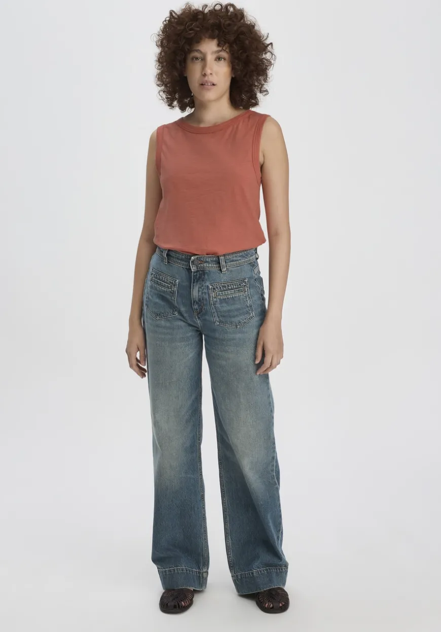 hessnatur Light Slub Jersey Top Regular aus reiner Bio-Baumwolle von|Damen Shirts & Tops
