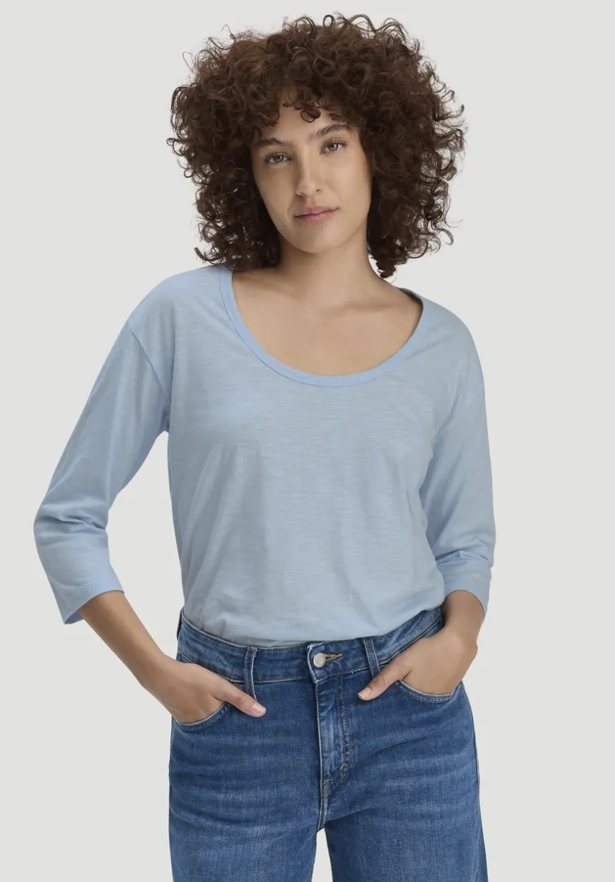 hessnatur Light Slub Longsleeve Relaxed aus reiner Bio-Baumwolle von|Damen Shirts & Tops