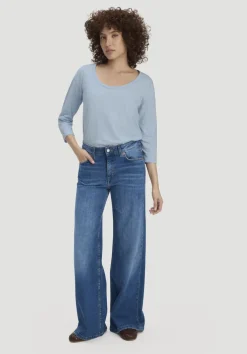 hessnatur Light Slub Longsleeve Relaxed aus reiner Bio-Baumwolle von|Damen Shirts & Tops