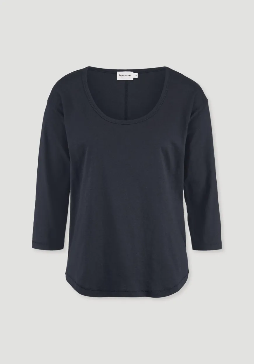 hessnatur Light Slub Longsleeve Relaxed aus reiner Bio-Baumwolle von|Damen Shirts & Tops