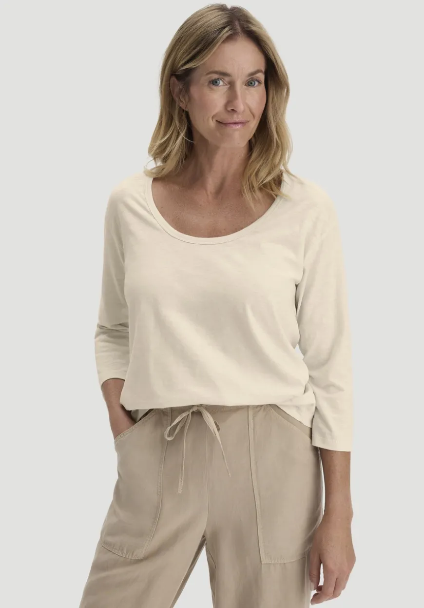 hessnatur Light Slub Longsleeve Relaxed aus reiner Bio-Baumwolle von|Damen Shirts & Tops