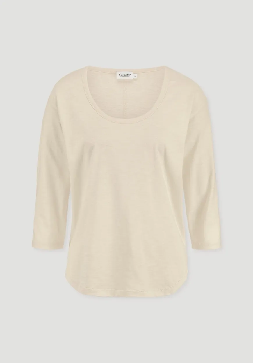 hessnatur Light Slub Longsleeve Relaxed aus reiner Bio-Baumwolle von|Damen Shirts & Tops
