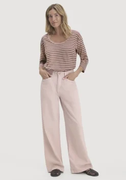 hessnatur Light Slub Streifen Longsleeve Relaxed aus reiner Bio-Baumwolle von|Damen Shirts & Tops
