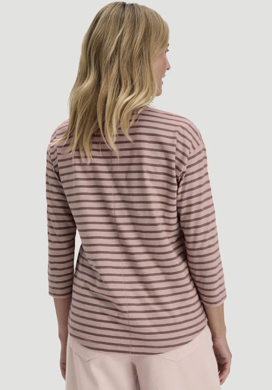 hessnatur Light Slub Streifen Longsleeve Relaxed aus reiner Bio-Baumwolle von|Damen Shirts & Tops