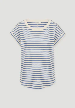 hessnatur Light Slub Streifen T-Shirt Relaxed aus reiner Bio-Baumwolle von|Damen Shirts & Tops
