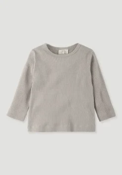 hessnatur Longsleeve aus Bio-Baumwolle mit Bio-Merinowolle von| T-Shirts & Sweatshirts