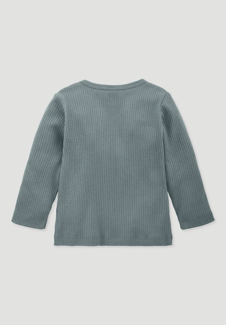 hessnatur Longsleeve aus Bio-Baumwolle mit Bio-Merinowolle von| T-Shirts & Sweatshirts
