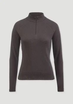 hessnatur Longsleeve Fitted BETTER RECYCLING aus Bio-Baumwolle von|Damen Shirts & Tops|Yoga & Activewear