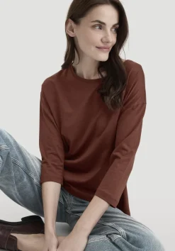 hessnatur Longsleeve Oversize aus TENCEL™ Lyocell mit Bio-Baumwolle von|Damen Shirts & Tops