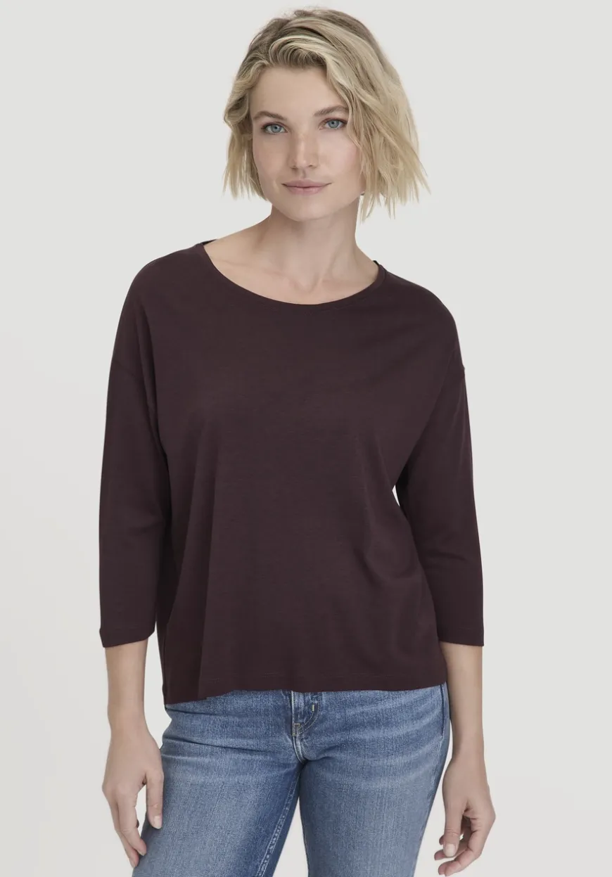 hessnatur Longsleeve Oversize aus TENCEL™ Lyocell mit Bio-Baumwolle von|Damen Shirts & Tops