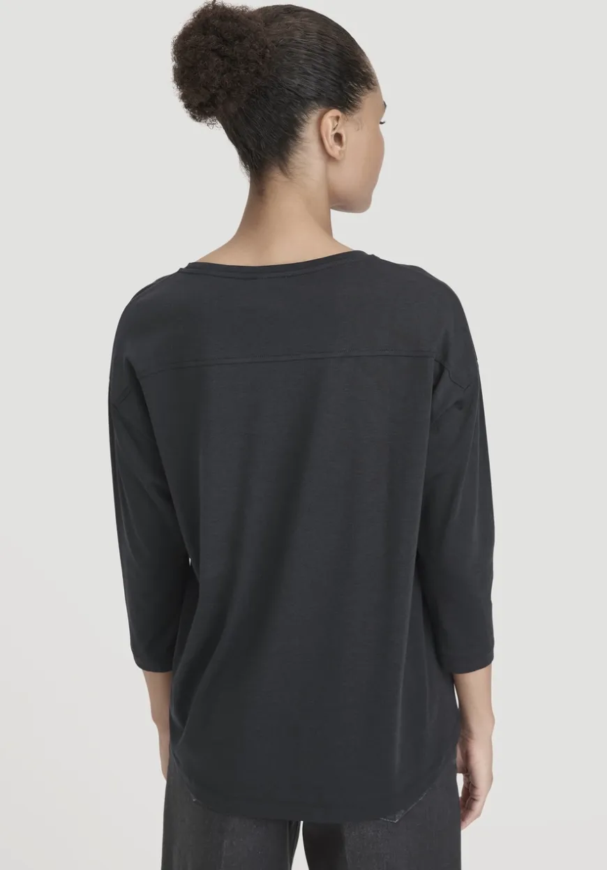 hessnatur Longsleeve Oversize aus TENCEL™ Lyocell mit Bio-Baumwolle von|Damen Shirts & Tops
