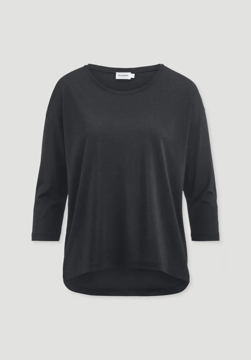 hessnatur Longsleeve Oversize aus TENCEL™ Lyocell mit Bio-Baumwolle von|Damen Shirts & Tops