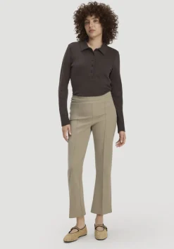 hessnatur Longsleeve Polo Slim aus reiner Bio-Baumwolle von|Damen Shirts & Tops