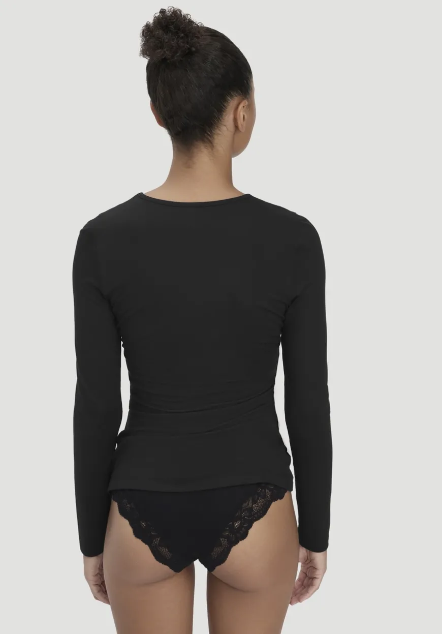 hessnatur Longsleeve PURE FLOW aus TENCEL™ Modal von|Damen Unterhemden|Unterhemden